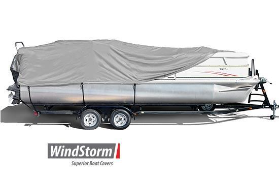 WindStorm&trade; boat covers are created from solution dyed fabric which results in a vastly superior product that will hold color longer and remain much stronger.