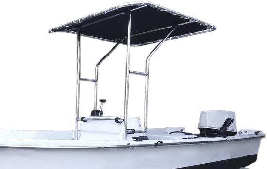 Summerset T-top Bimini Shade shown in Black.