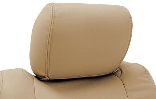 genuine leather custom seat covers headrest