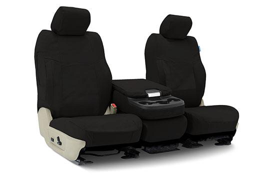 polycotton drill custom seat covers folded