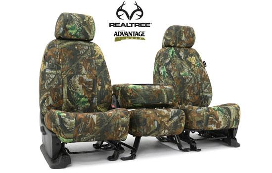 realtree custom seat covers folded