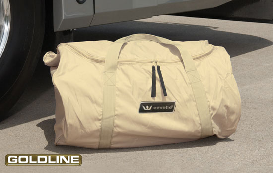 Executive duffle bag is provided for easy carrying and storage.