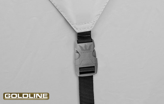Heavy duty quick detach buckles make installation and removal easier.