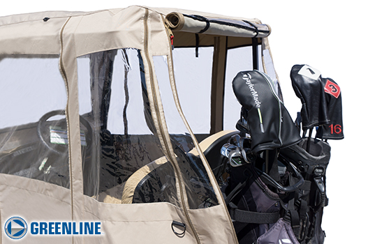 Golf_Cart_Enclosure_Greenline_tan_GLE24_rear_opening