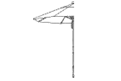 Half Steel Market Umbrella - 9' 