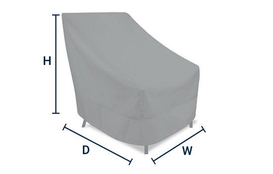 Portofino Patio Covers High Back Chair Cover Outdoor Warehouse Patio Chair Cover, Tall Back Patio Chair Covers