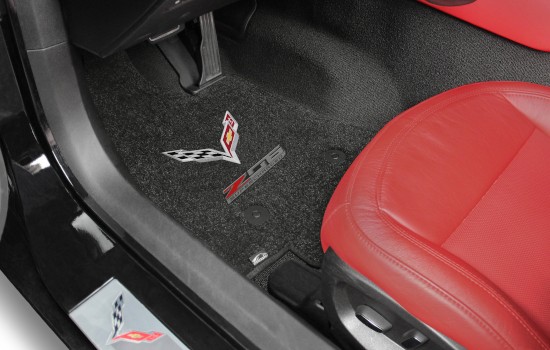 C7 Flags Z06 Double Logo Ultimat Mats Ebony Driver