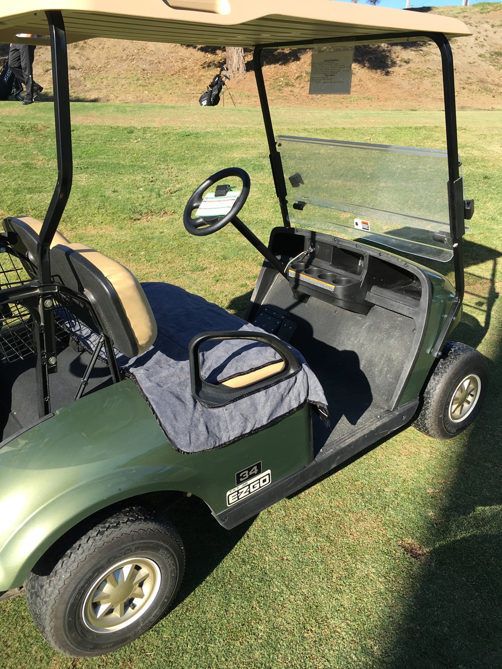 Greenline Golf Cart Seat Blanket with Polar Fleece